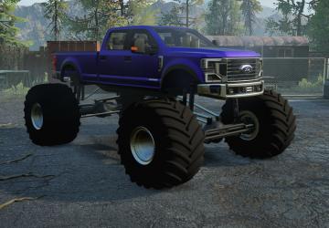 Мод Nicks F-450 Monster Truck версия 1.0 для SnowRunner (v16.0)