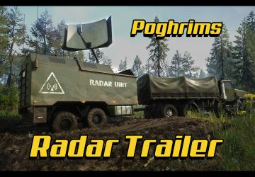 Мод Poghrims Meidum Radar Trailer версия 1.0.0 для SnowRunner (v17.3)