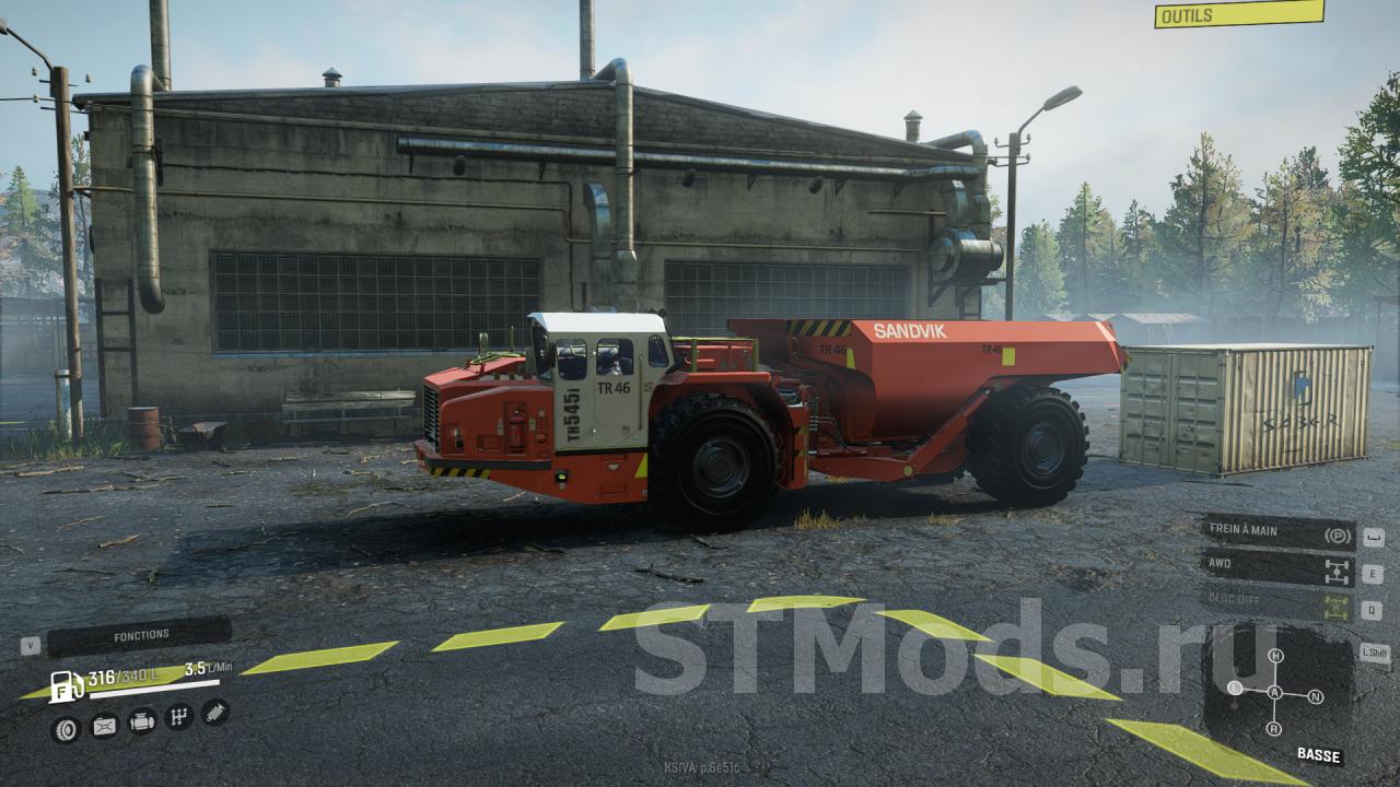 Скачать мод Sandvik TH545i версия 1.0.0 для SnowRunner (v10.1)