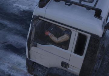 Мод Шильдик MAN на руль для LEO M.M.T. + LEO GPT pack v1.0 для SnowRunner (v16.0)