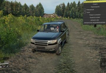 Мод UAZ Patriot Pickup версия 1.0.1 для SnowRunner (v12.3)