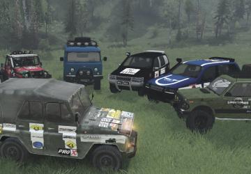 Пак объектов «trophy-raid» версия 1 для SpinTires (v03.03.16)