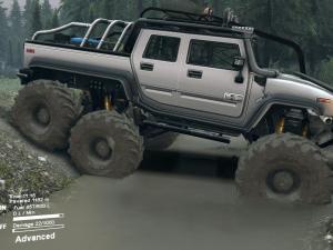 Мод Hummer H2 6x6 версия 2 для SpinTires (v2014)