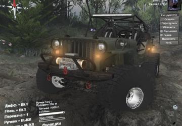 Мод Jeep Willys версия 1 для SpinTires (v03.03.16)