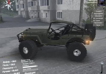 Мод Jeep Willys версия 1 для SpinTires (v03.03.16)