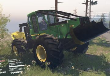 Мод John Deere 748H Skidder версия 29.09.18 для SpinTires (v03.03.16)