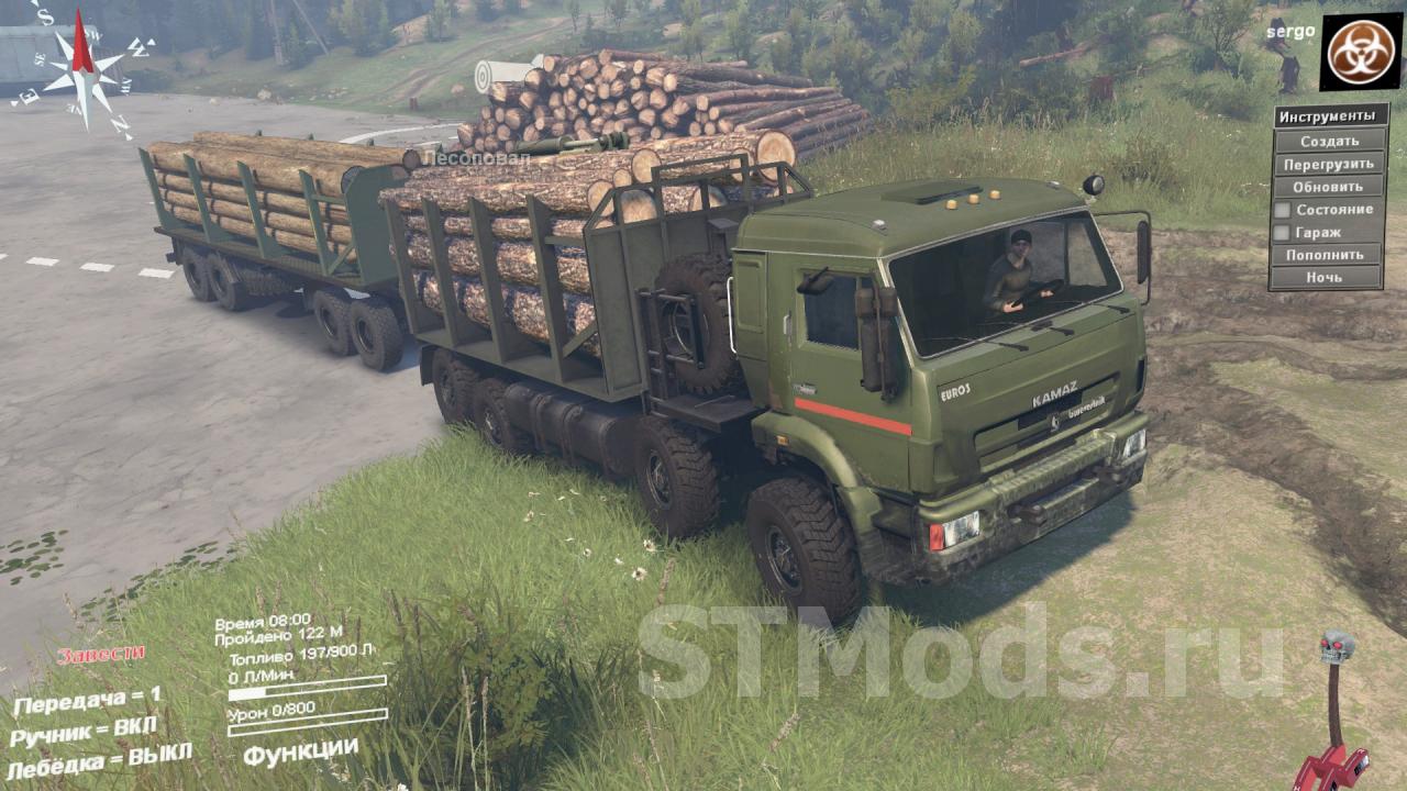 Скачать мод K-44108Э версия 1 для SpinTires (v03.03.16 и выше)