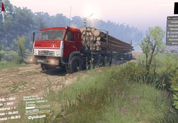 Мод Камаз 5410 6х6 замена дефолта версия 1.0 для SpinTires (v03.03.16)