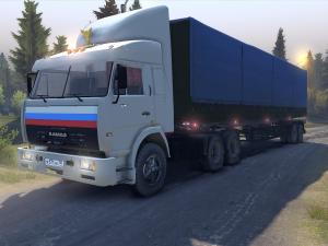 Мод КамАЗ-54115 дальнобойщики версия 1.0 для SpinTires (v2014)