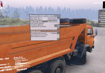 Мод Камаз 5411 Самосвал версия 1.0 для SpinTires (v03.03.16)