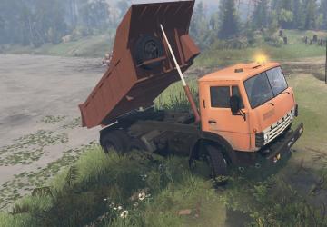 Мод КамАЗ-55111 Самосвал - Переработка версия 1 для SpinTires (v03.03.16)