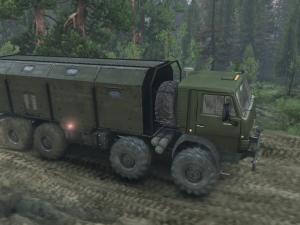 Мод КамАЗ 6350 (Мустанг) версия 2 для SpinTires (v2014)