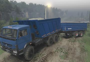 Мод Kamaz 65222 Самосвал версия 1 для SpinTires (v03.03.16 и выше)