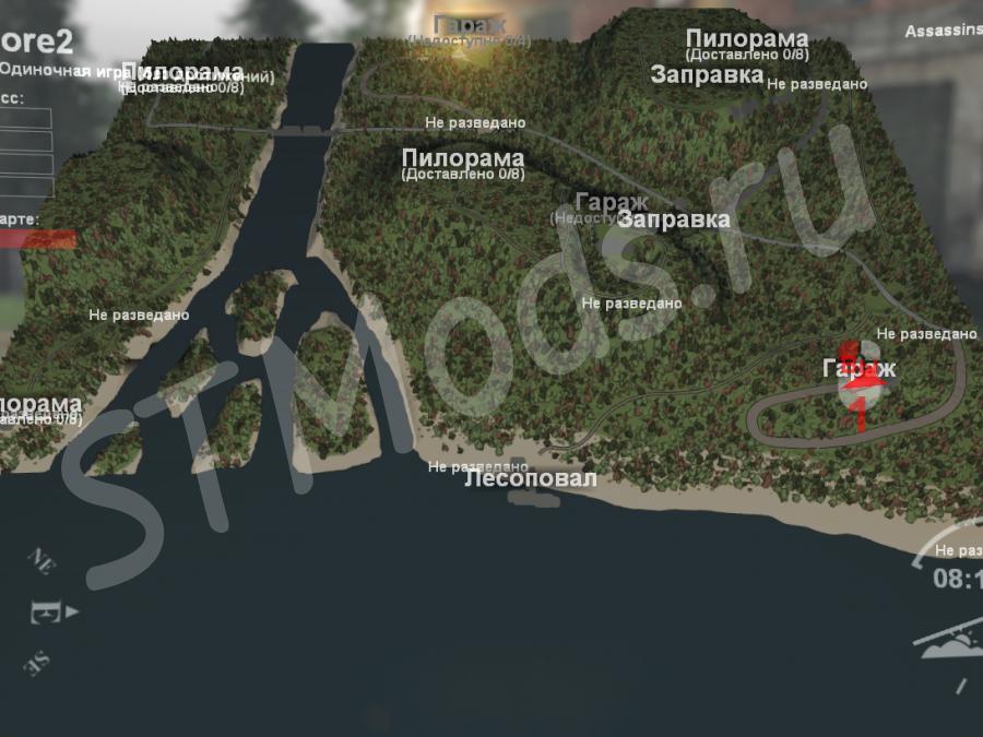 Карта берега тарков 0.14