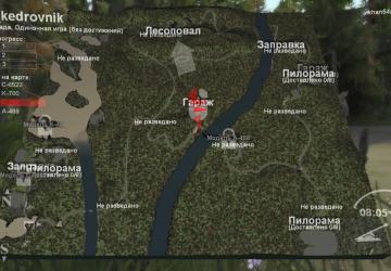 Карта «Близ Кедрового» версия 1.0.0 для SpinTires (v03.03.16)