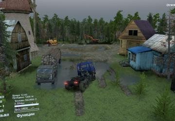 Карта «Большая река» версия 1.0 для SpinTires (v03.03.16)