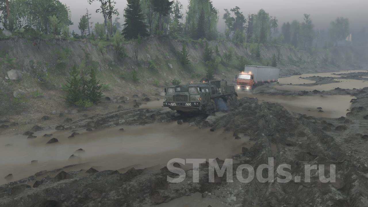 Скачать Карта «Будни Лесовоза» версия 1.0 для SpinTires (v03.03.16)