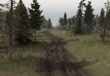 Карту Карта-челлендж «Два берега деревни» версия 1.0 для SpinTires (v03.03.16)