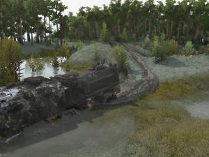 Карта «Через болото» версия 1.0 для SpinTires (v03.03.16)