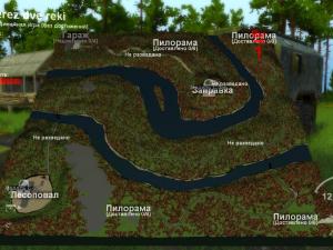 Карта «Через две реки» версия 1 для SpinTires (v03.03.16)