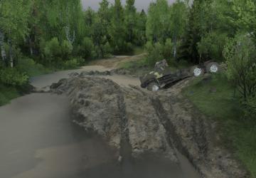 Карта «Через трассу» версия 1.0 для SpinTires (v03.03.16)