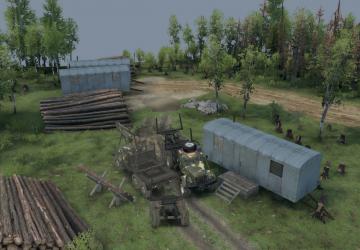 Карта «Через трассу» версия 1.0 для SpinTires (v03.03.16)