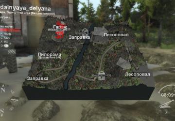 Карта «Дальняя деляна» версия 1.0.0 для SpinTires (v03.03.16)