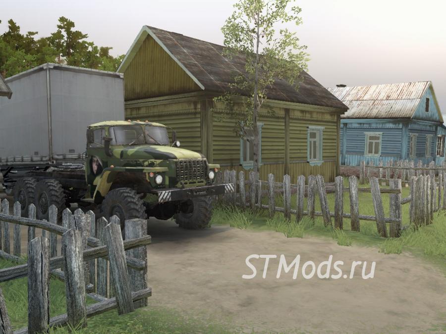 Скачать Карта «Деревня» Версия 26.08.22 Для SpinTires (V03.03.16)