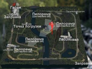 Карта «Два берега» версия 1.0 для SpinTires (v03.03.16)