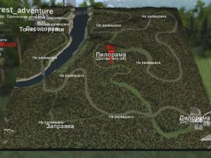 Карту Карта «Лесное приключение» версия 1.0 для SpinTires (v03.03.16)