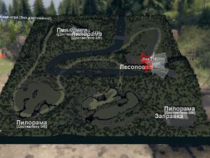 Карта  «Лесные болота» версия 1.0 для SpinTires (v03.03.16)