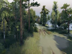 Карта «Лесные дороги» версия 1.0 для SpinTires (v03.03.16)