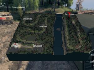 Карта «Лесовозы» версия 1.0 для SpinTires (v03.03.16)