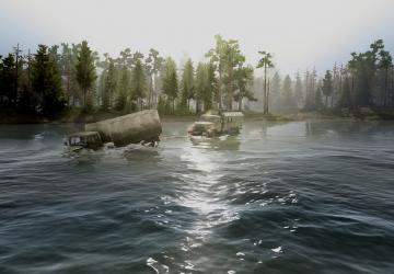 Карту Карта «Озеро» версия 1.0 для SpinTires (v03.03.16/1.7.1)