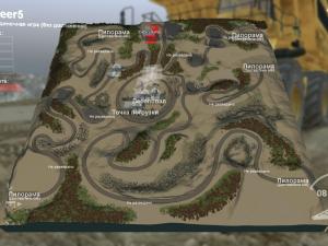 Карту Карта «Песчаный Карьер» версия 1 для SpinTires (v03.03.16)