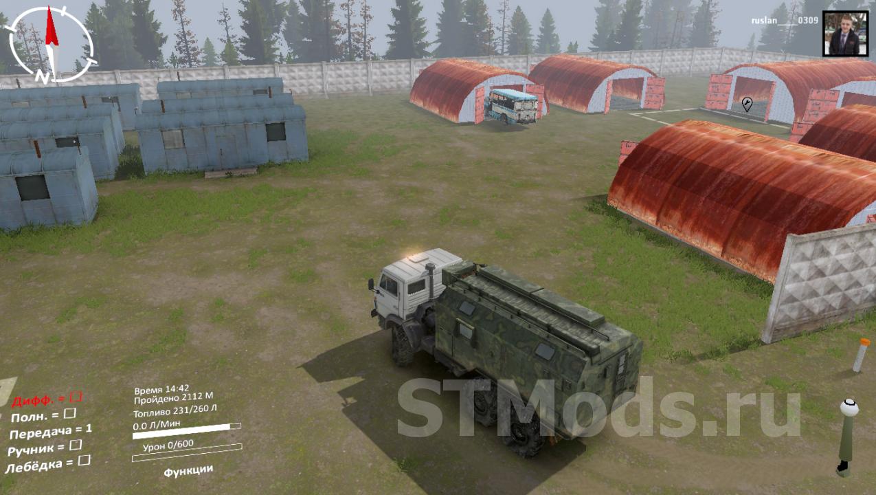 Скачать Карта «Вахта в Тайге» версия 1.1 для SpinTires (v03.03.16)