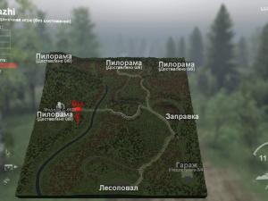 Карта «Виражи» версия 1 для SpinTires (v03.03.16)