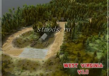 Карта «West Virginia 3» версия 1.0 для SpinTires (v03.03.16)
