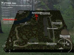 Карта «Жуткий лес» версия 1 для SpinTires (v03.03.16)