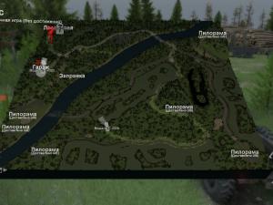 Карта «Жуткий Лес» версия 1.0 для SpinTires (v03.03.16)