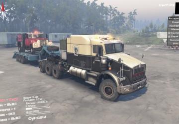 Мод Kenworth T800 TITAN - Переработка версия 1.3 для SpinTires (v03.03.16)