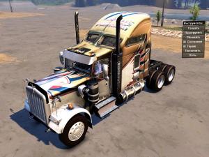 Мод Kenworth w900 6x4/6x6 версия 1.0 для SpinTires (v03.03.16)