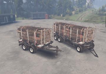 Мод Logging Truck Trailer версия 1 для SpinTires (v03.03.16)
