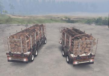 Мод Logging Truck Trailer версия 1 для SpinTires (v03.03.16)