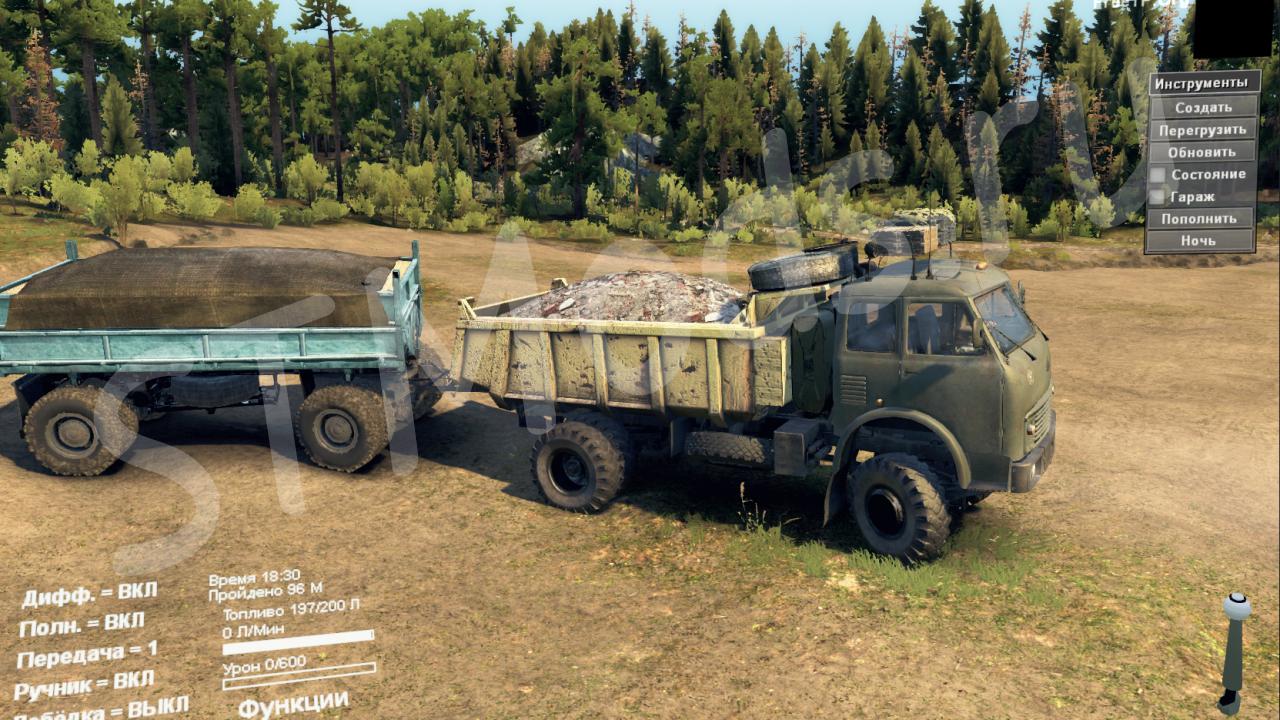 Скачать мод МАЗ-500 Самосвал версия 1.1 для SpinTires (v03.03.16)