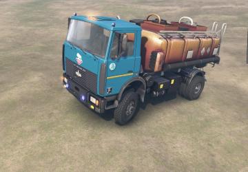 Мод Маз-5434 SV «Лесовоз» версия 1.2 для SpinTires (v03.03.16)