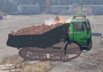 Мод МАЗ на гусеницах версия 3 для SpinTires (v03.03.16)