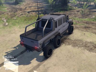 Мод Mercedes-Benz G63 AMG 6X6 версия 1.0 для SpinTires (v2014)