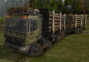 Мод Mercedes Actros версия 1.07 для SpinTires (v03.03.16 и 1.7.1)
