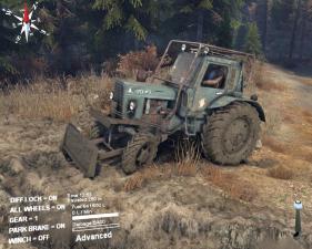 Мод МТЗ-82 «Беларус» образца 1985 года версия beta для SpinTires (v2014)